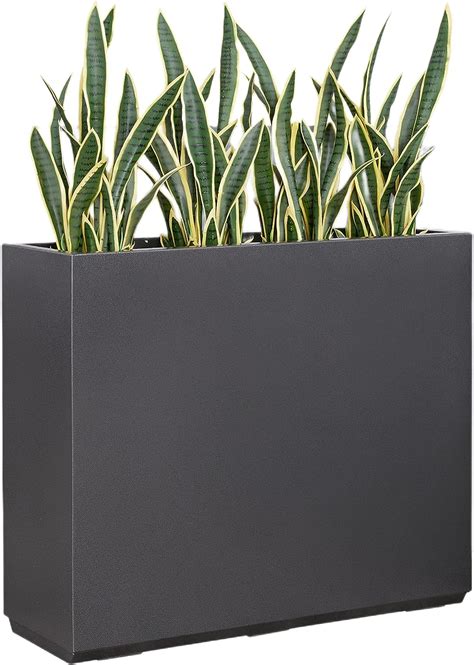 metal divider planter box|Metal Planter for Outdoor Plants 38Lx10Wx30H .